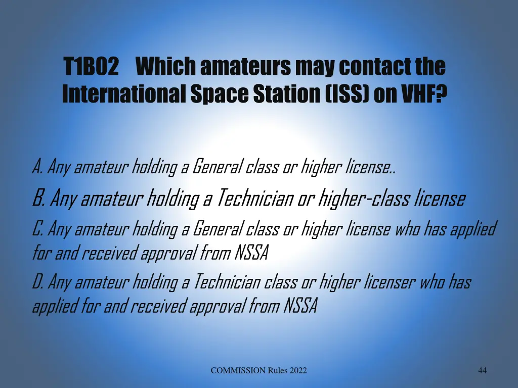 t1b02 which amateurs may contact