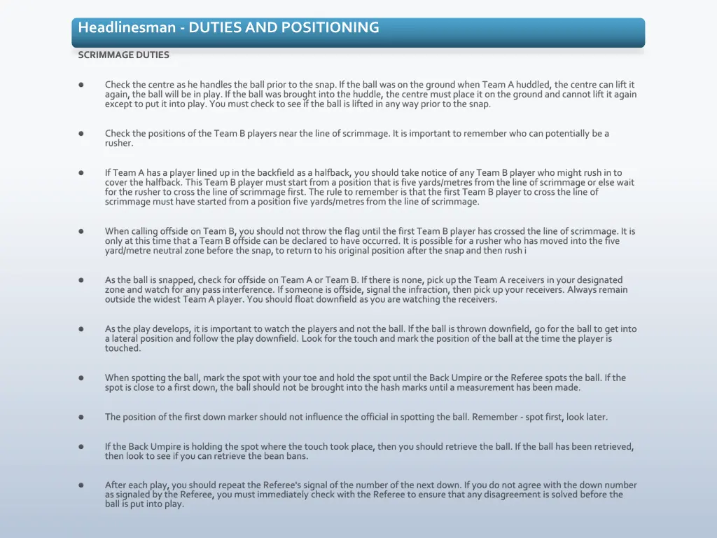 headlinesman duties and positioning 2