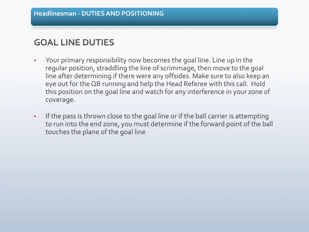 headlinesman duties and positioning 3