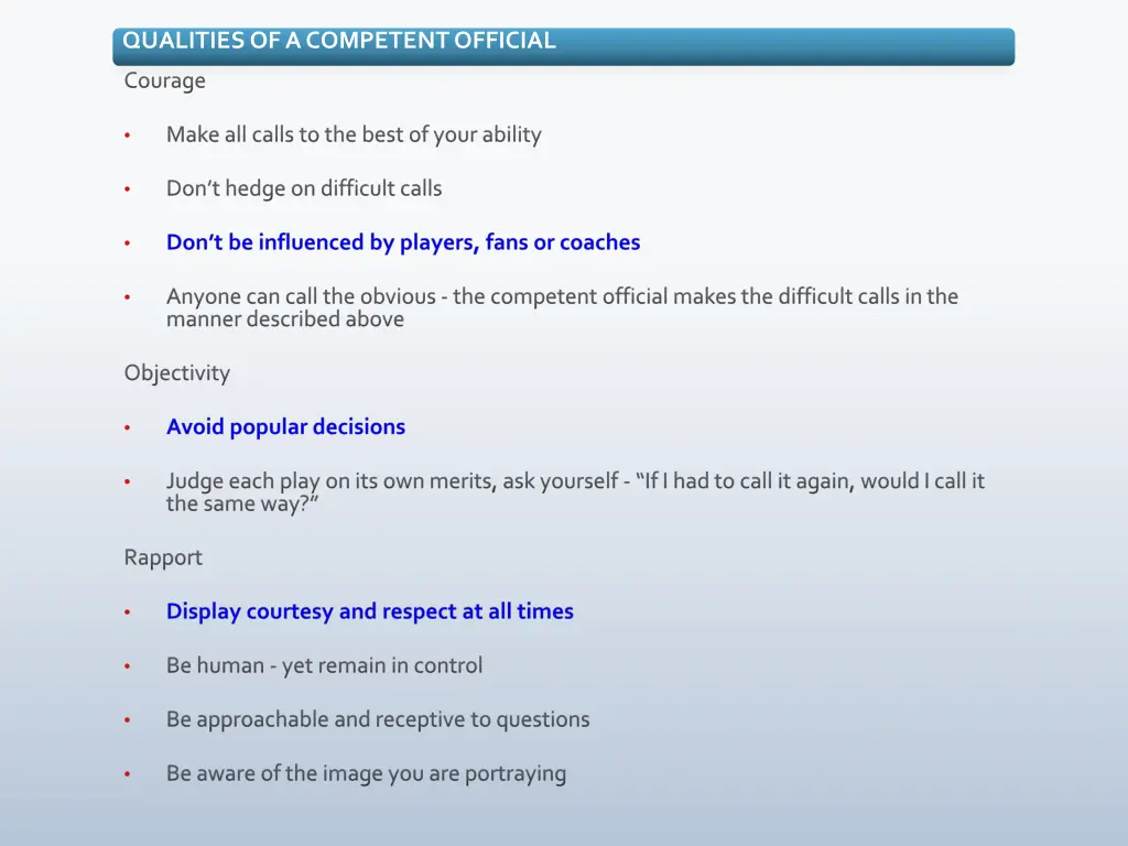 qualities of a competent official 2