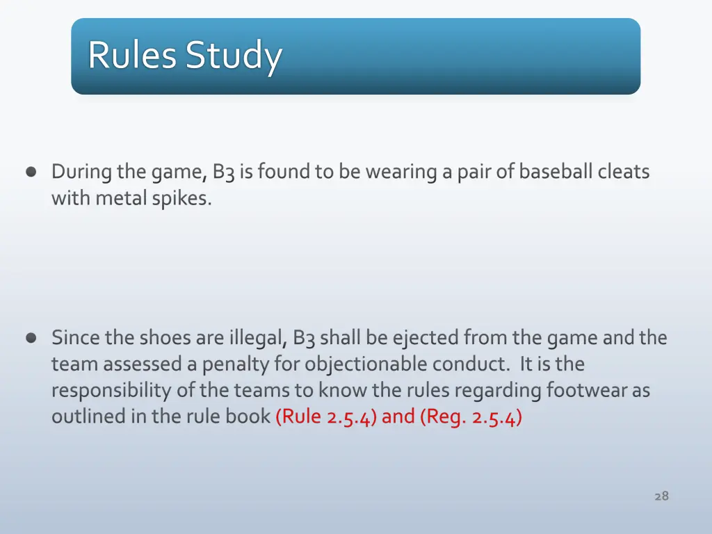 rules study 1