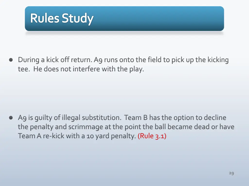 rules study 2