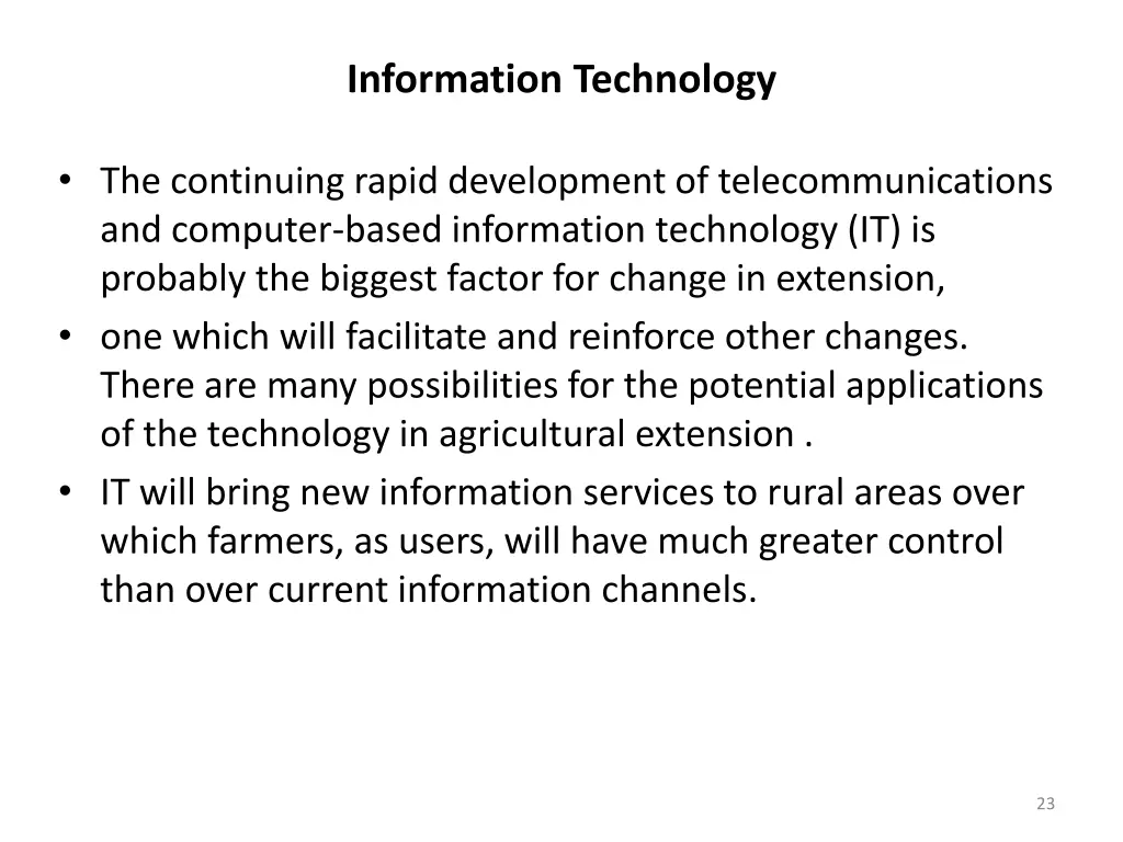 information technology