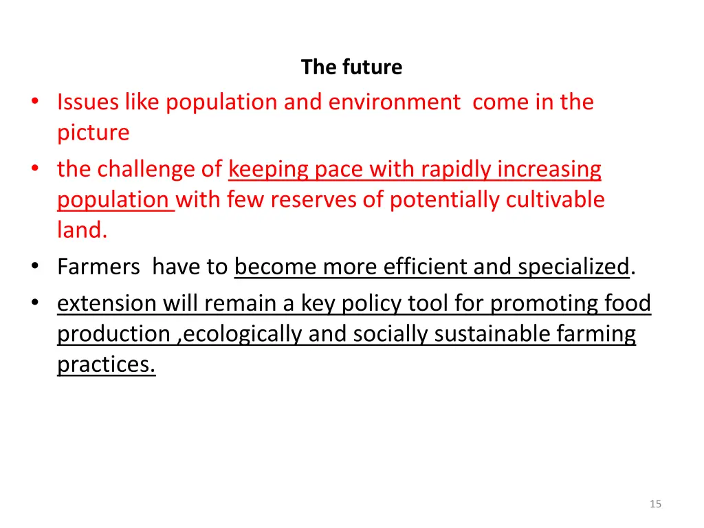 the future
