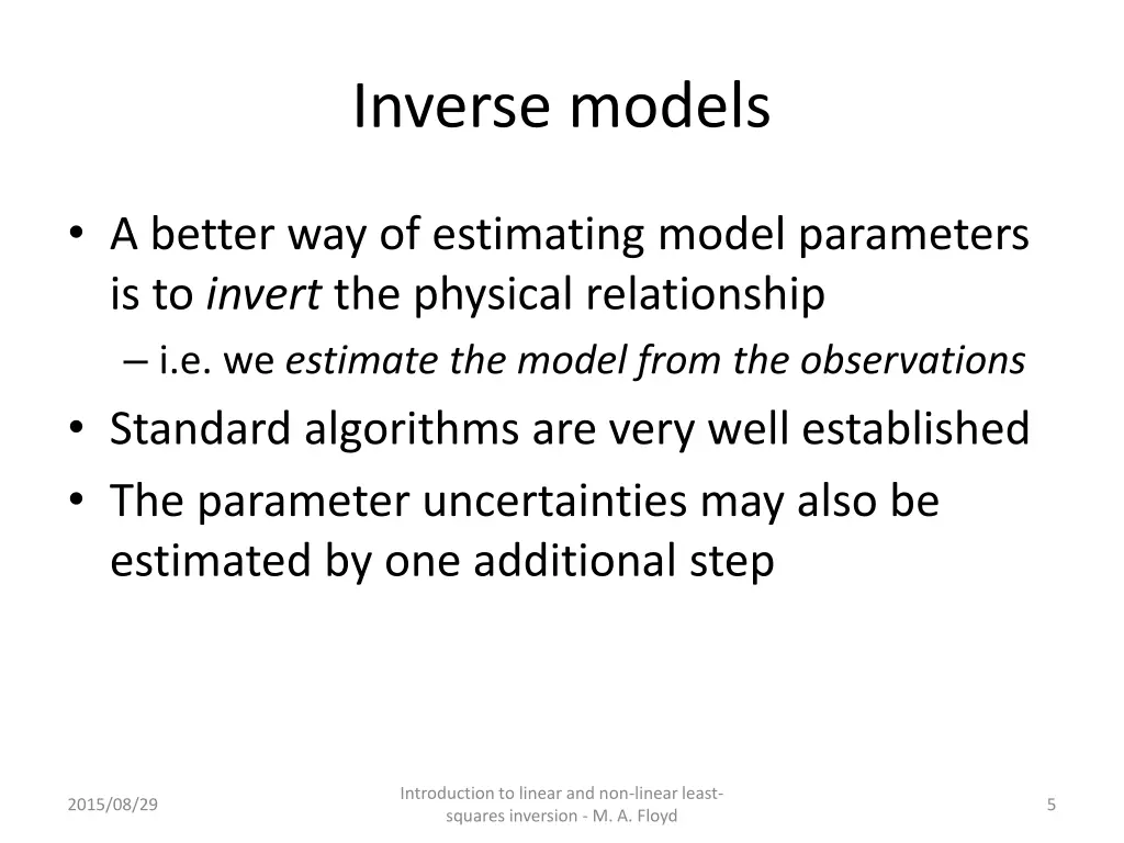 inverse models