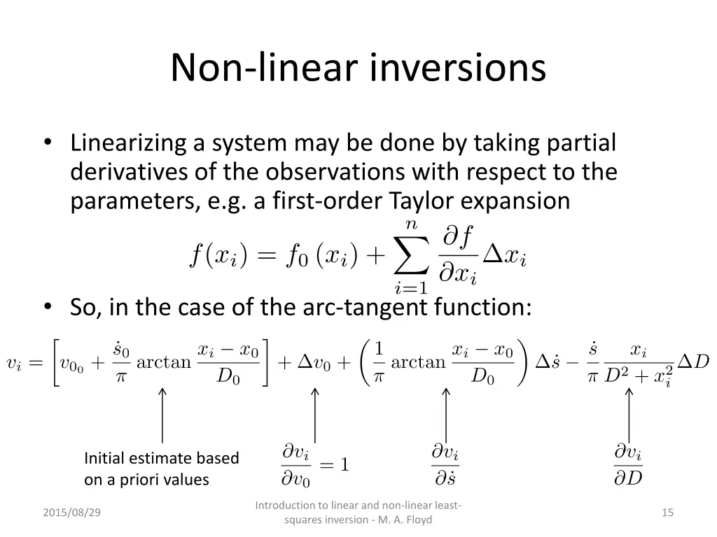 non linear inversions 1