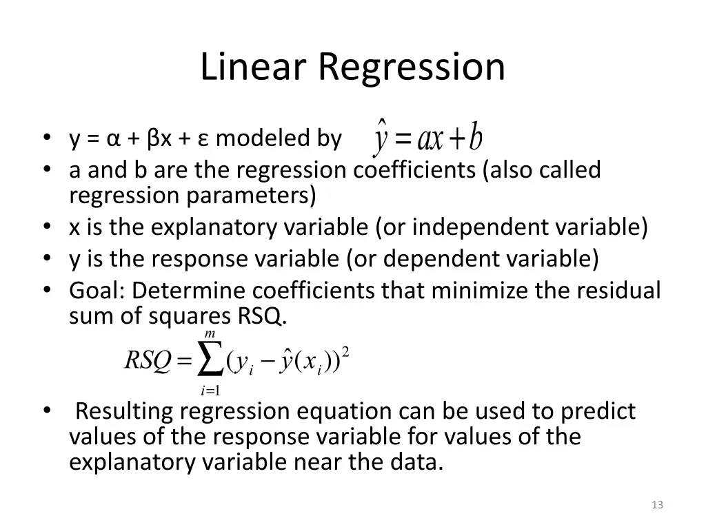 linear regression