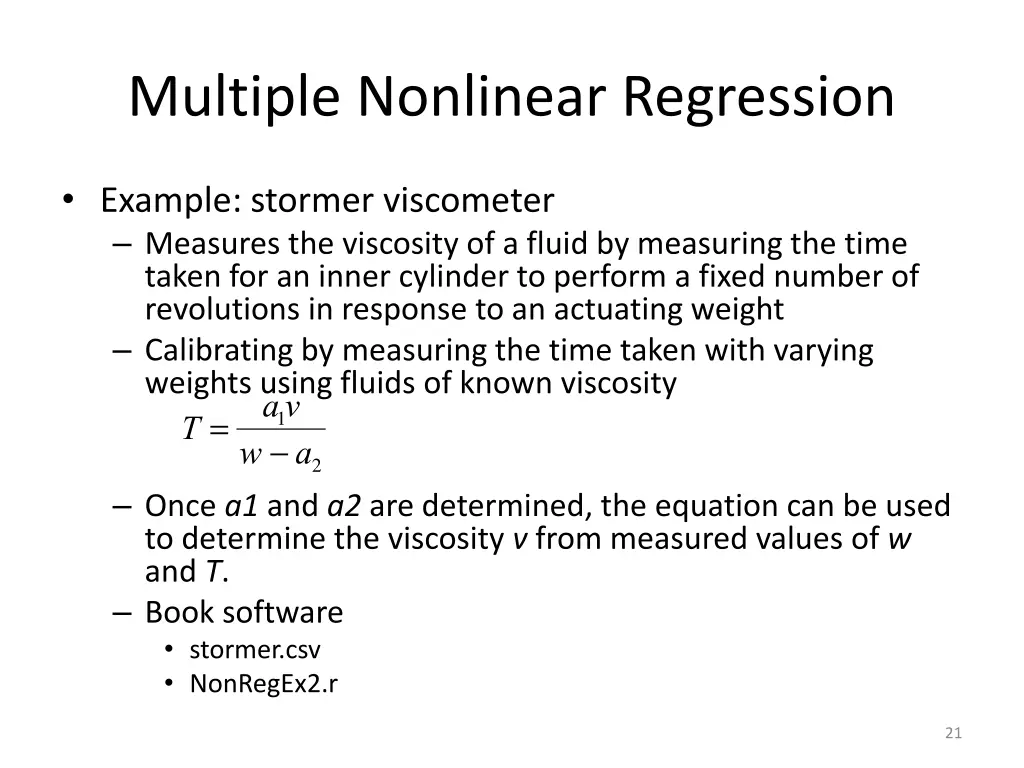multiple nonlinear regression