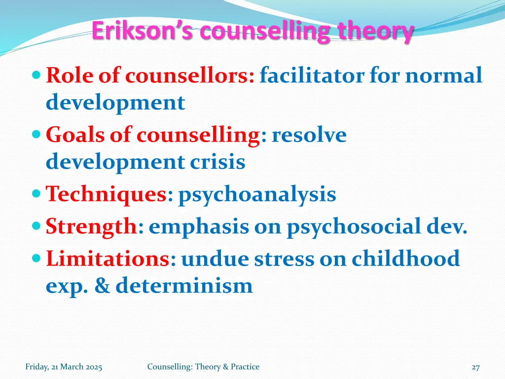 erikson s counselling theory