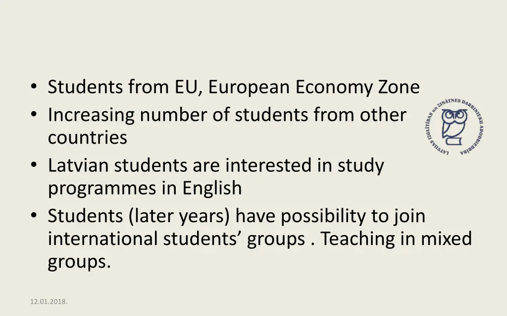 students from eu european economy zone increasing