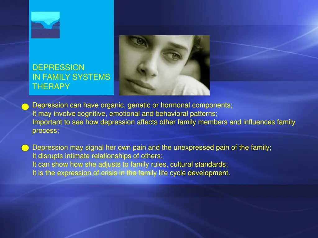 depression in family systems therapy