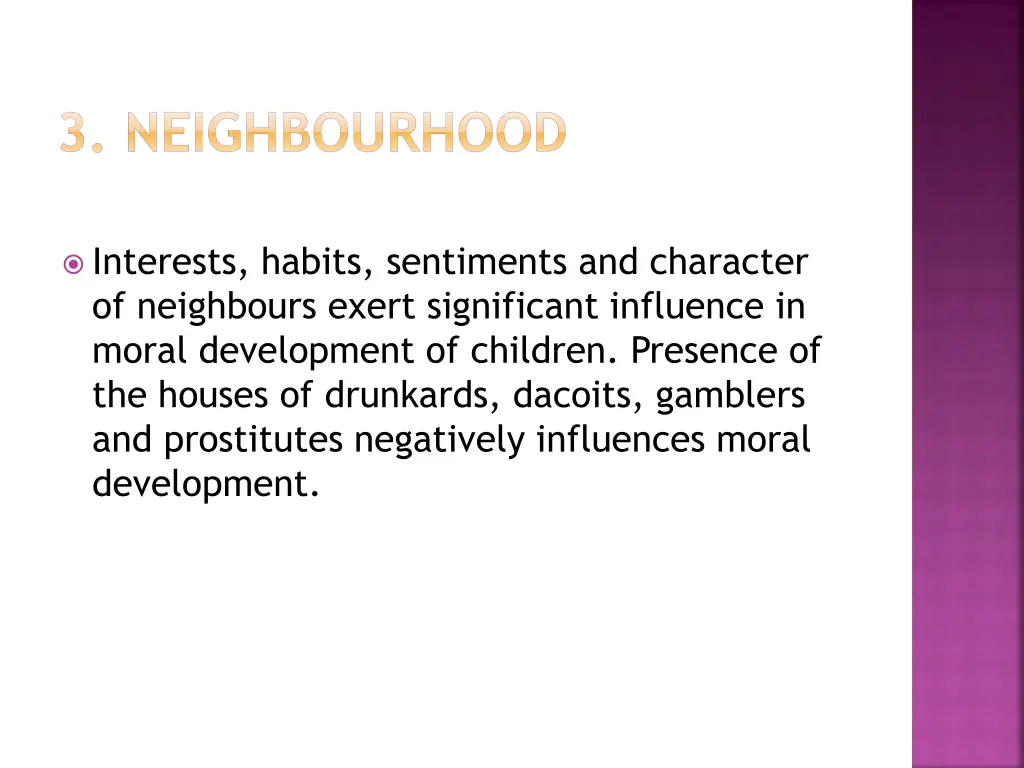 3 neighbourhood