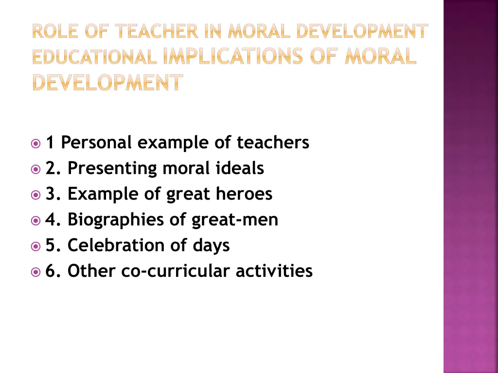 role of teacher in moral development educational