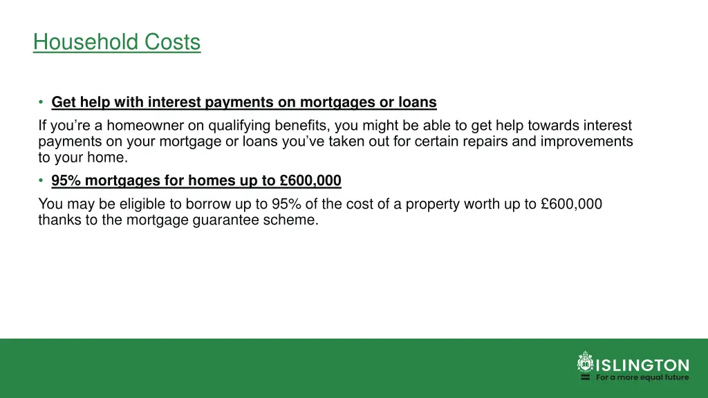 household costs 5