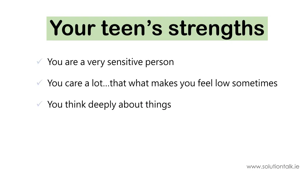 your teen s strengths