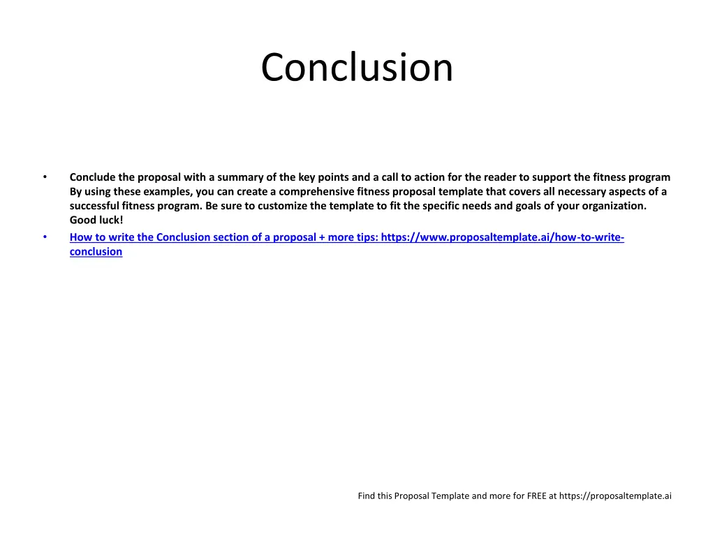 conclusion