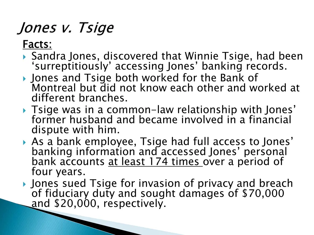 facts sandra jones discovered that winnie tsige