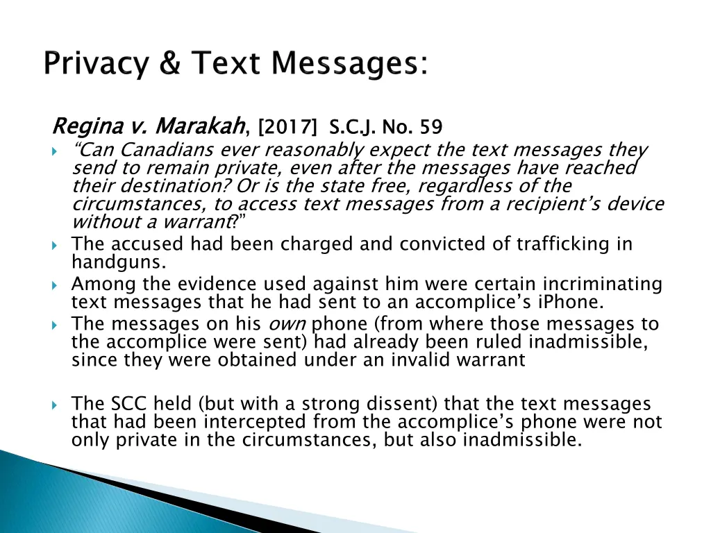 regina v marakah can canadians ever reasonably