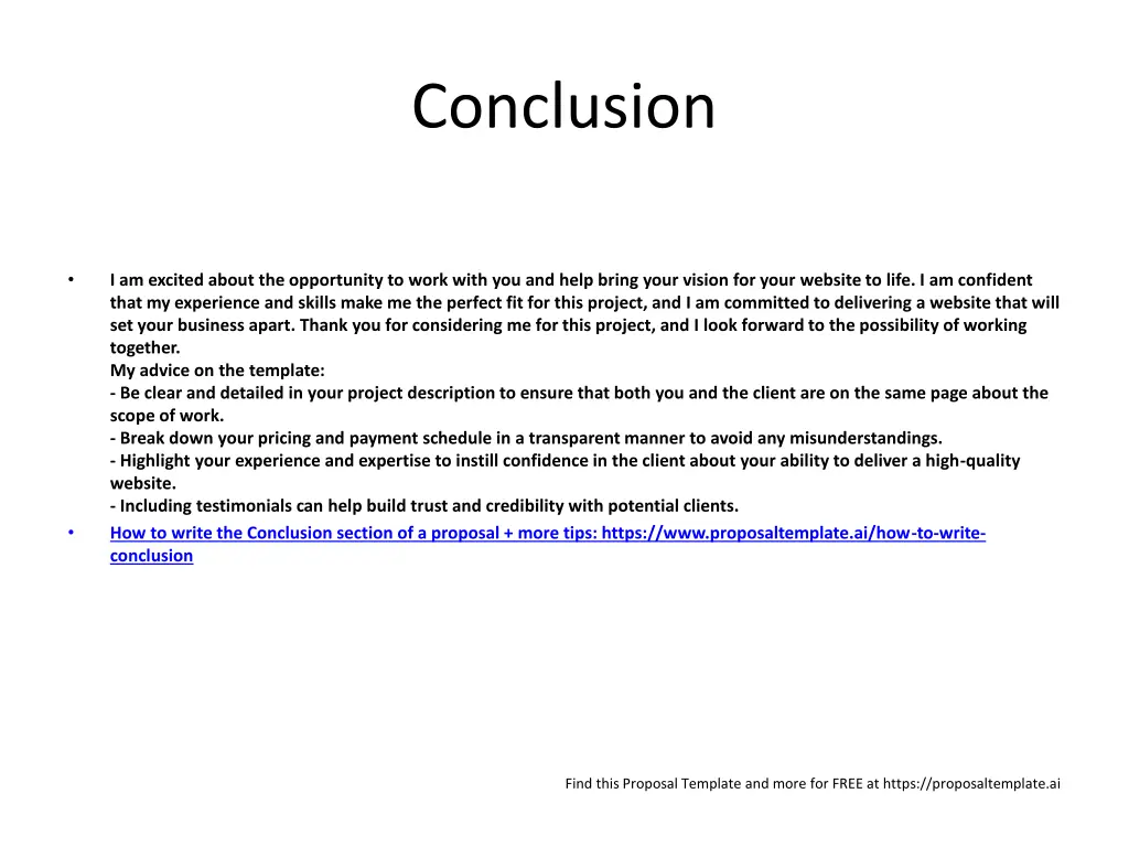 conclusion