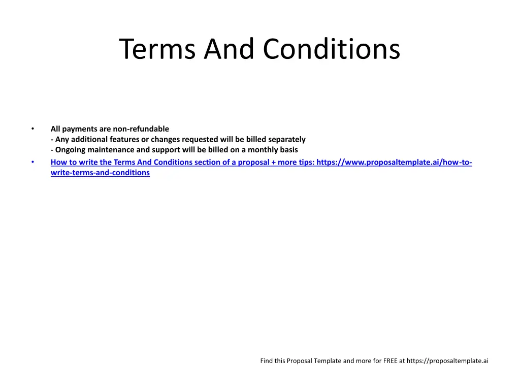 terms and conditions