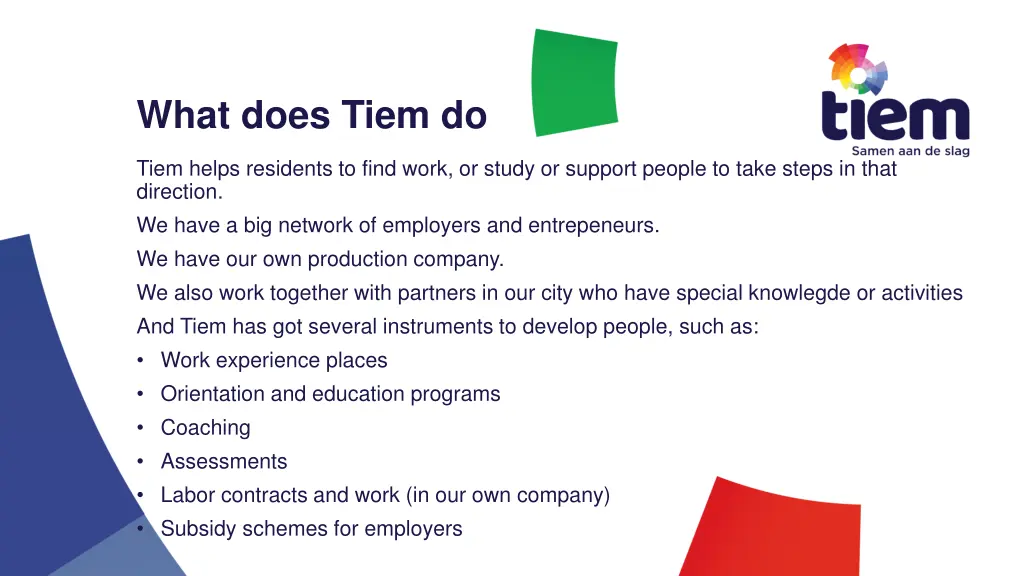 what does tiem do