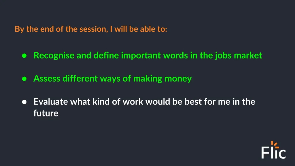 by the end of the session i will be able to 2