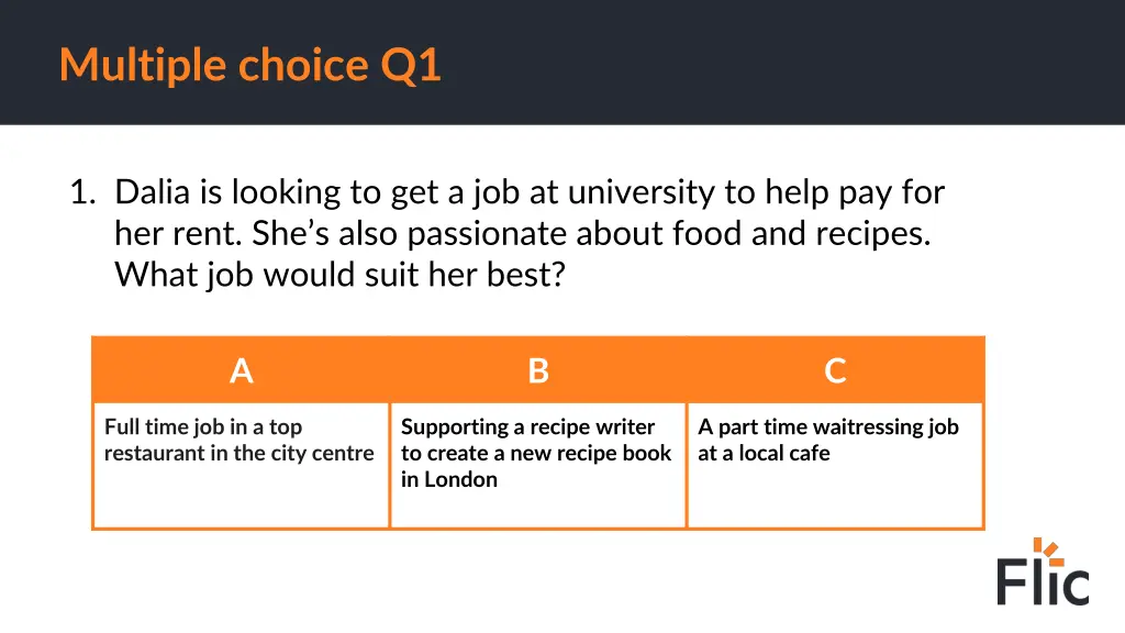 multiple choice q1