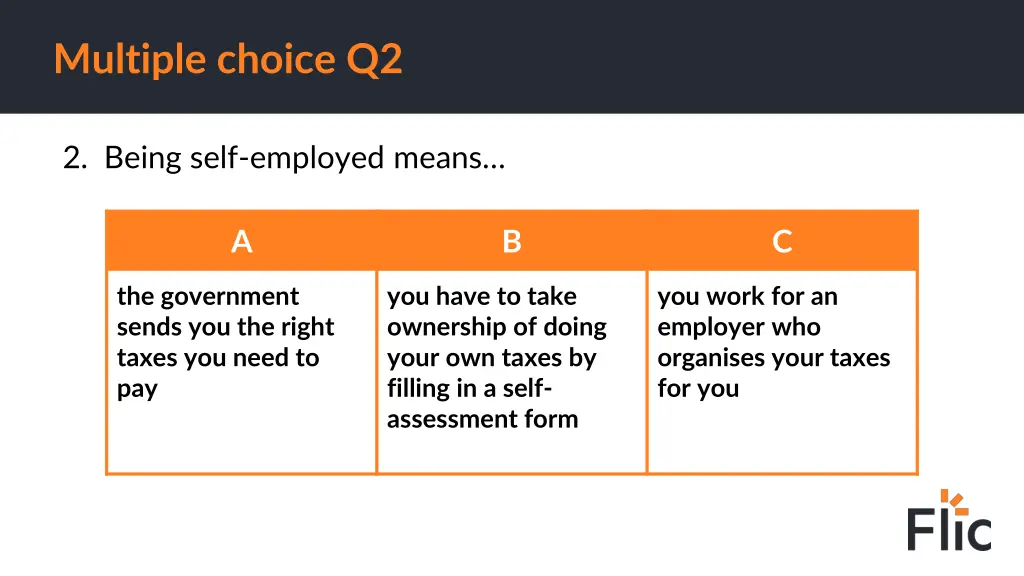 multiple choice q2