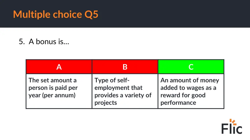 multiple choice q5 1