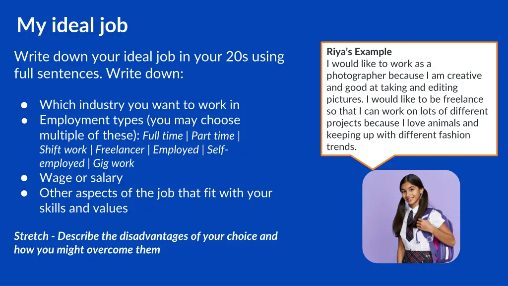 my ideal job