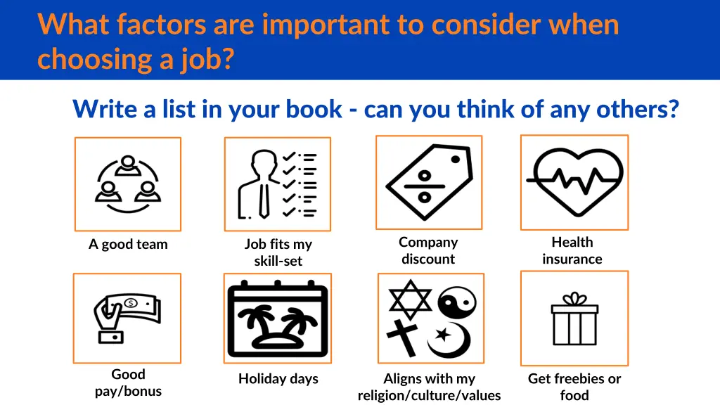 what factors are important to consider when 1