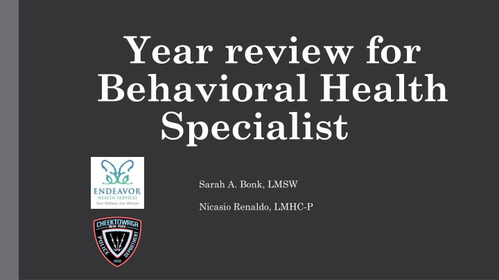 year review for behavioral health specialist