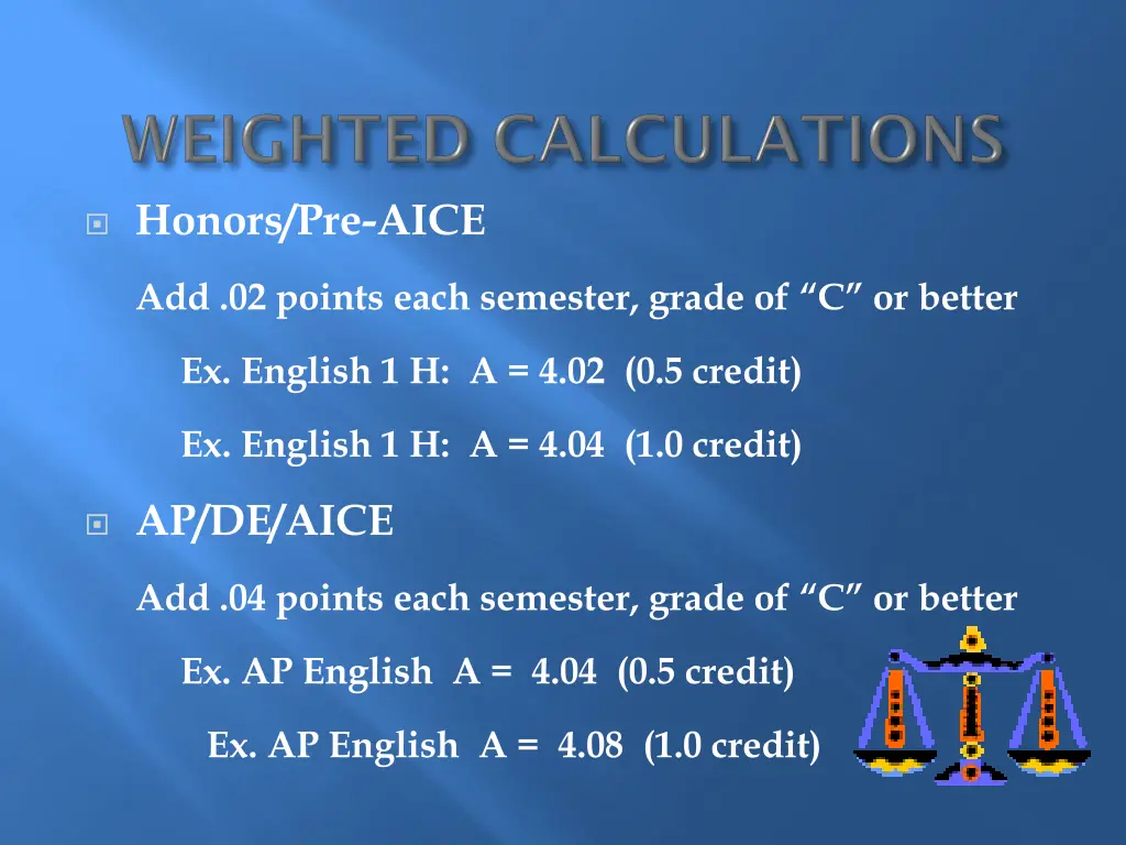 honors pre aice