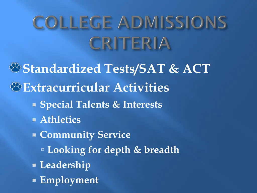 standardized tests sat act extracurricular