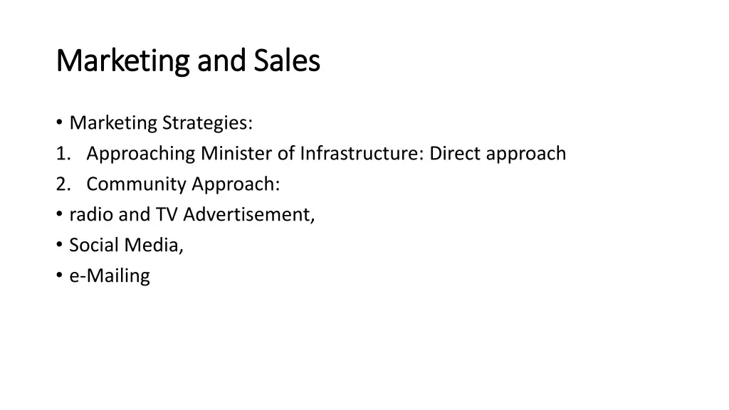 marketing and sales marketing and sales