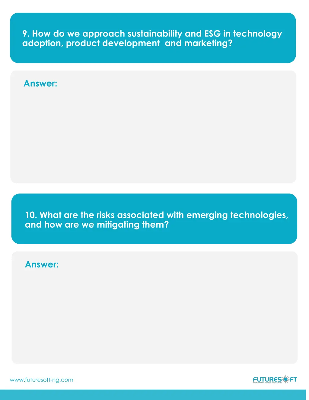 9 how do we approach sustainability