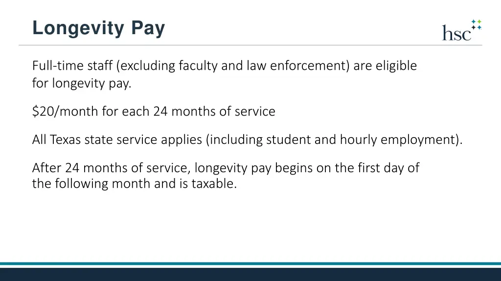 longevity pay