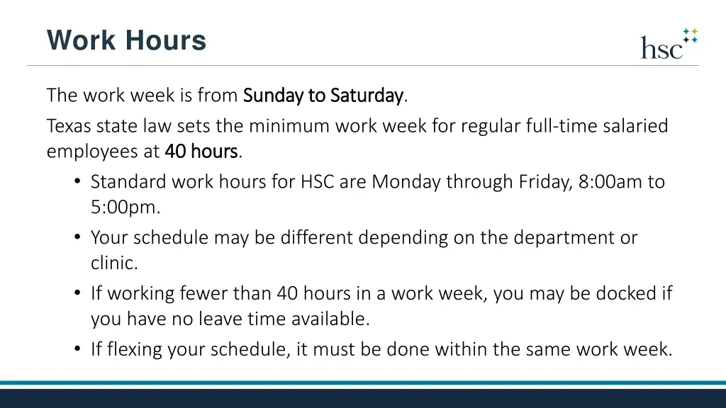 work hours