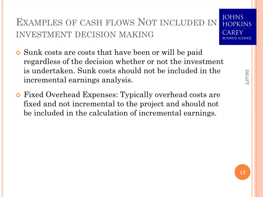 e xamples of cash flows n ot included