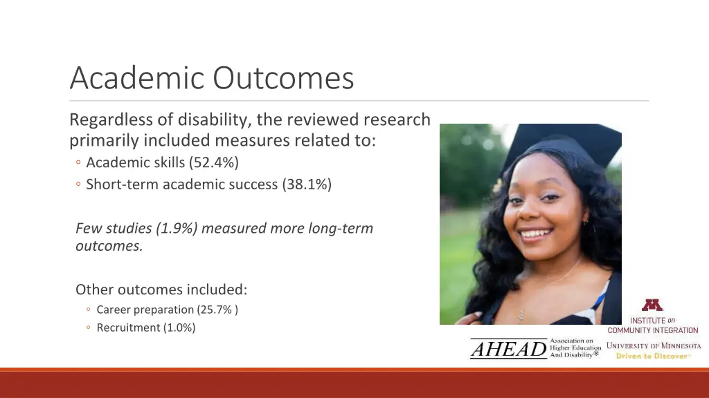 academic outcomes