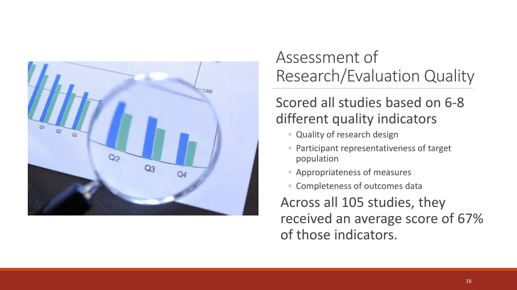assessment of research evaluation quality