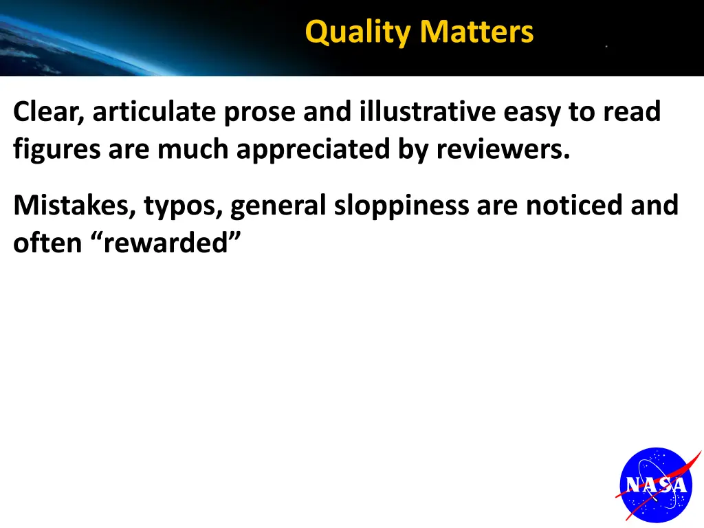 quality matters