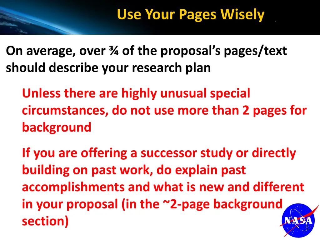 use your pages wisely 1