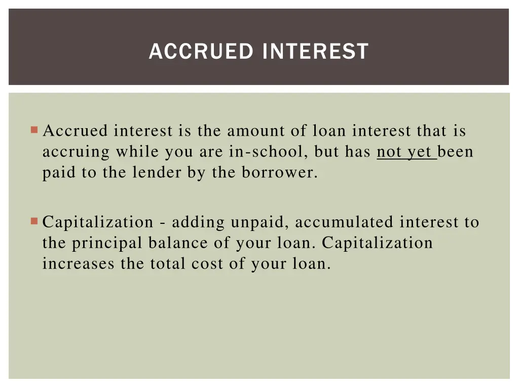 accrued interest
