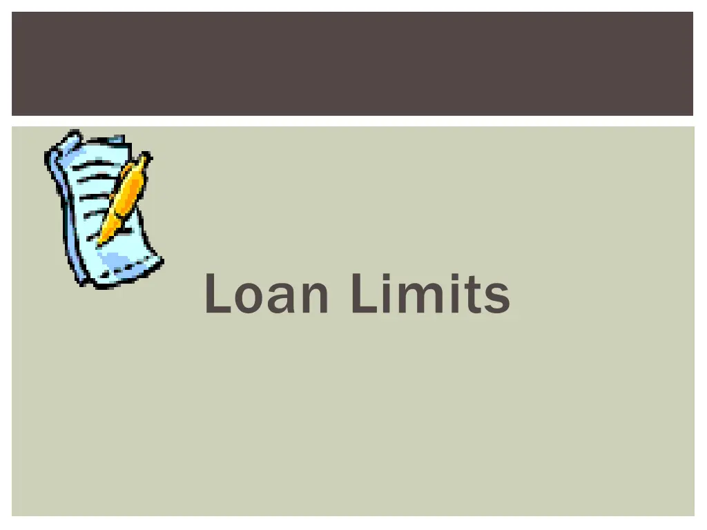 loan limits