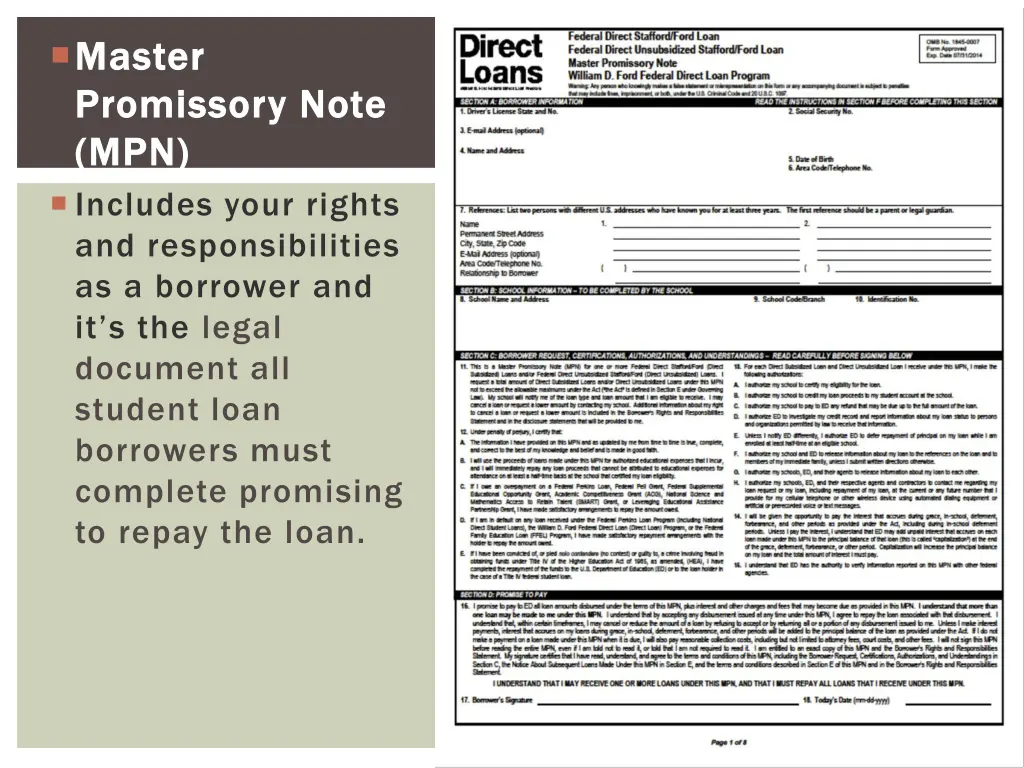 master master promissory note promissory note