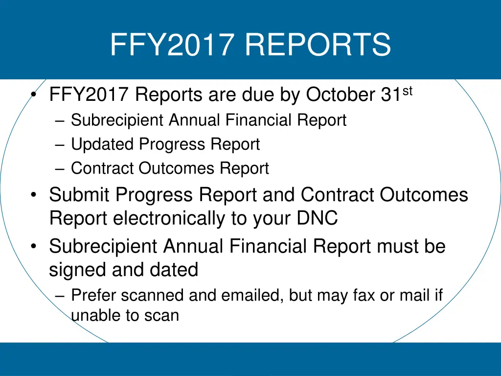 ffy2017 reports