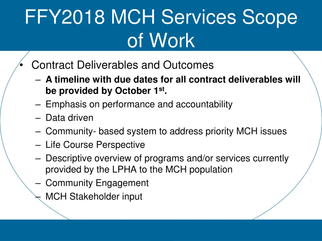 ffy2018 mch services scope of work 2