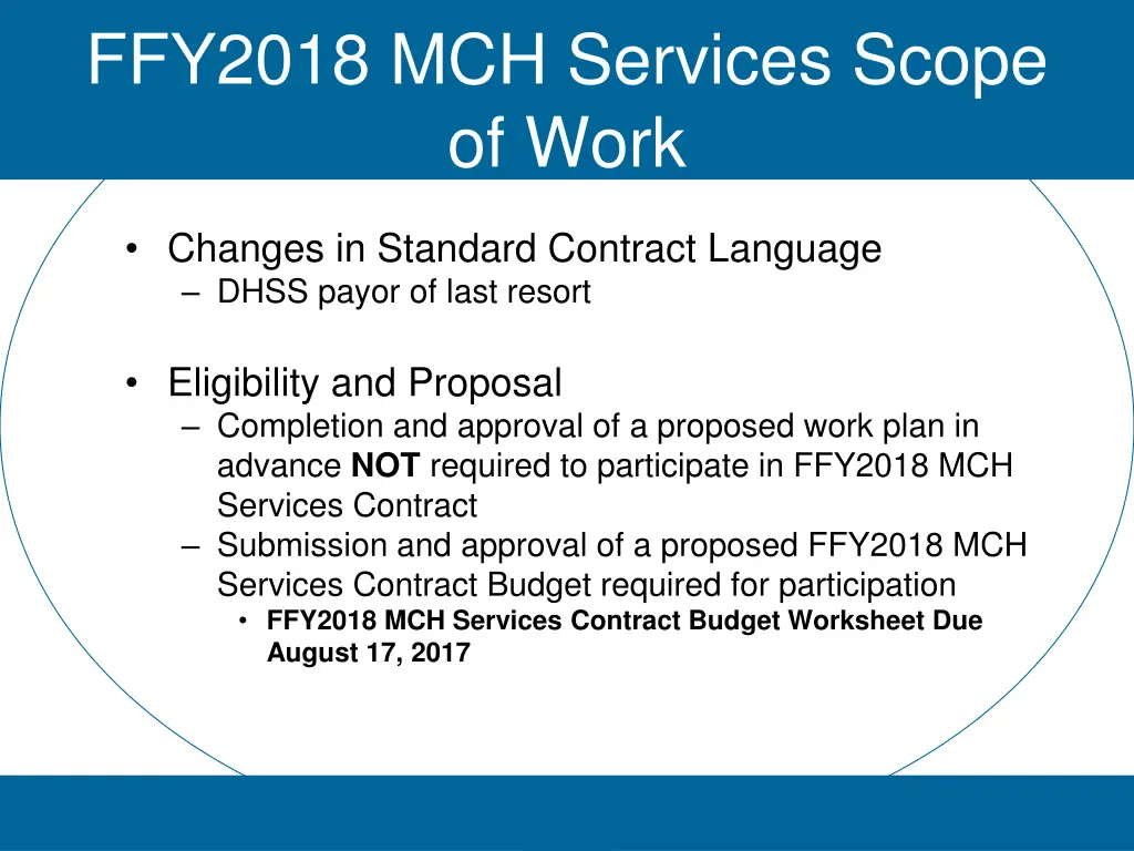ffy2018 mch services scope of work