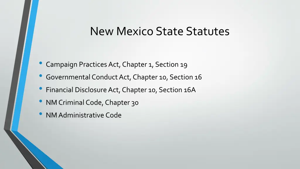 new mexico state statutes